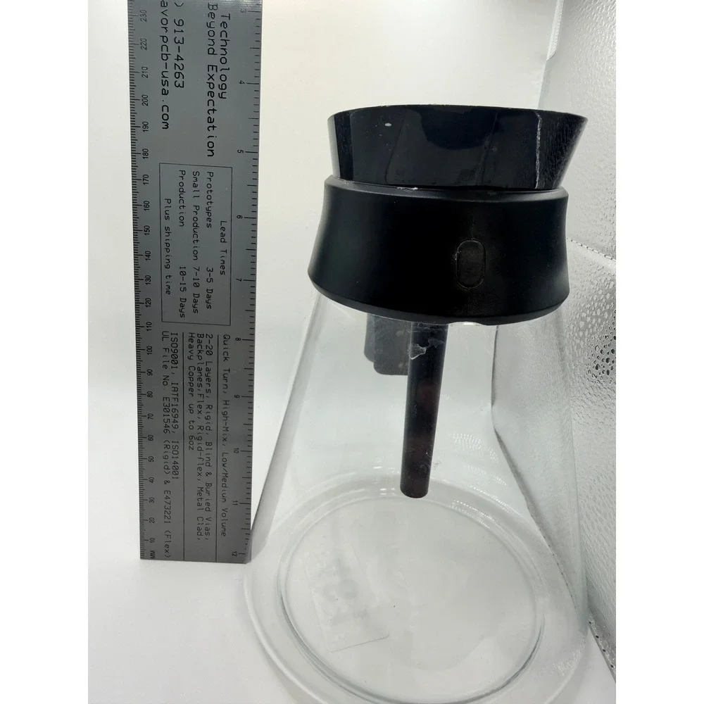 Ninja Glass Coffee Carafe Replacement Black Lid and Handle with Silver Accent